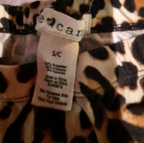 Leopard print leggings size S - Picture 2 of 2